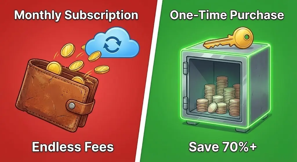 Compare QuickBooks Desktop one-time purchase vs monthly subscription costs Awrrache Cloud Cost