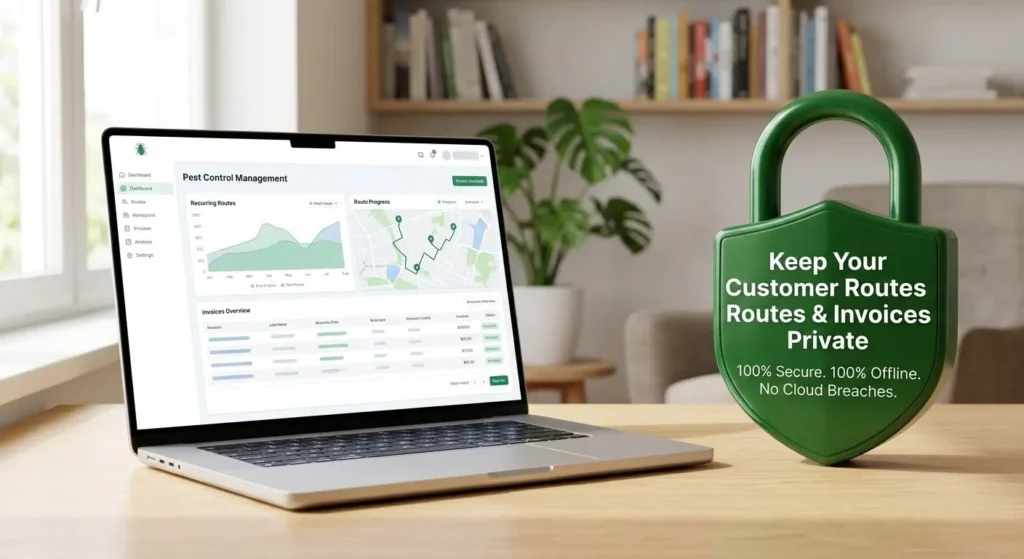 Secure offline pest control software quickbooks
